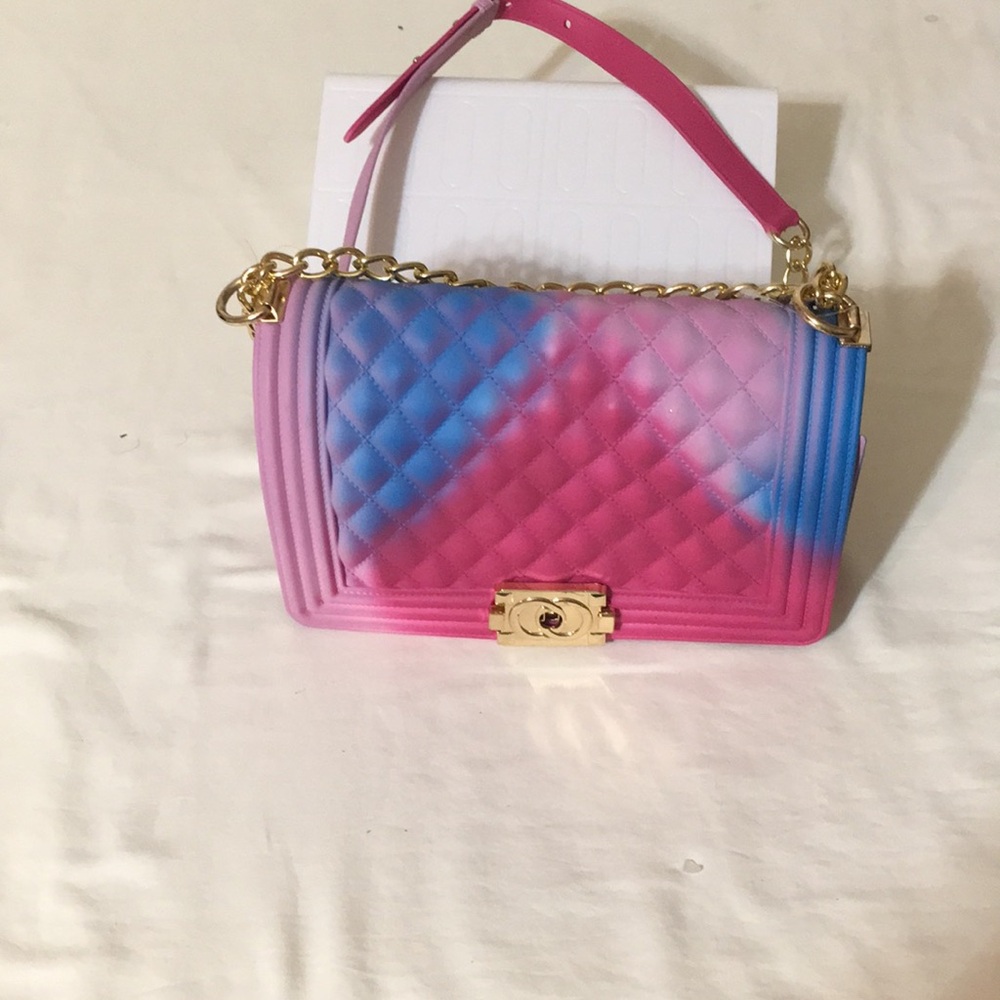Fashion Nova crossbody jelly purse Ombré colored
